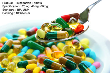 أقراص Telmisartan 20mg ، 40mg ، 80mg الأدوية عن طريق الفم