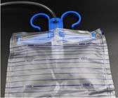 حقيبة جمع البول الكبار البلاستيكية الطبية الصف 2000 مل القدرات غير سامة